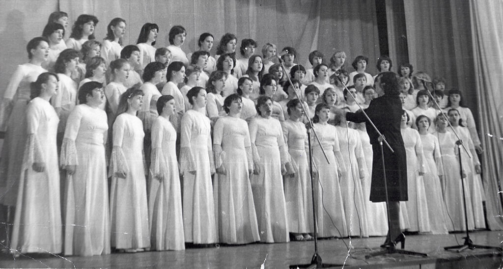 Хор Витебского пединститута. 1970-е годы Хор Витебского пединститута. 1970-е годы