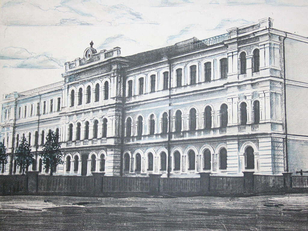 Здание Витебского пединститута. 1959 год Здание Витебского пединститута. 1959 год